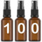 Essenciales Bote Spray Pulverizador de Cristal Ambar - 100 Botellas, Atomizador Recargable - 30ml