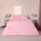 Brentfords Duvet Cover Double Teddy Pink Fluffy Bedding, Super Soft Warm Cosy Fleece Christmas Winter Bedding with Pillowcases Bed Set for Double Bed