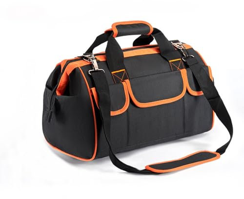 Sacoche à Outils Professionnelle, Ceinture à Outil d'électricien, Pochette à Outils Organisateur, Pochette D'électricien Professionnel, Sac de Ceinture de Stockage de Matériel pour Plombiers(orange)