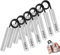 TOOSOAR® 6 Pezzi Metal Hand Grip, Allenamento Avambraccio Utensile 100LB-350LB, Avambracci Attrezzi Allenamento per la Forza di Presa Pesante, per Appassionati di Fitness e Principianti