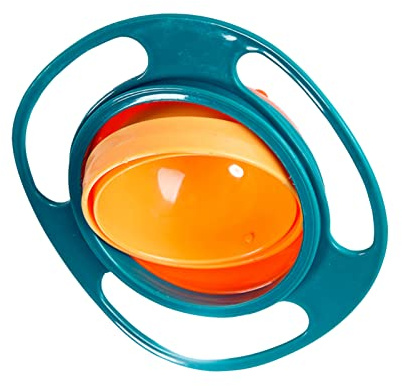 Magic Bowl, Gyro Schüssel Mit Deckel Für Babys, 360° Drehbare Auslaufsichere Schüssel, Niedliche Baby Rotationsschüssel, Kreative Futternäpfe Für Babys Über 6 Monate