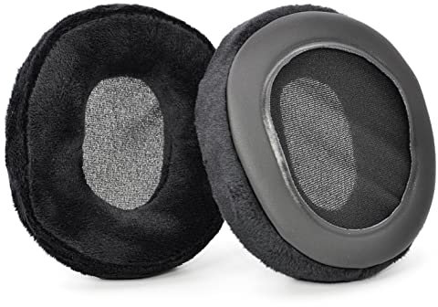 INF 1 Paar Ohrpolster für Sony MDR V6/Sennheiser HD280 Pro/Logitech G Pro X samt, Reduzieren Sie störende Geräusche von außen, Samt + Memory-Schaum, Schwarz