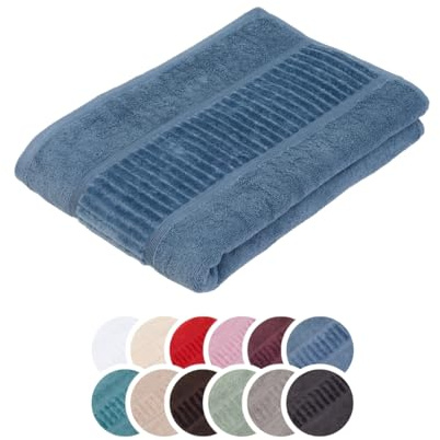 liebling Duschtuch Bio Baumwolle, Serie Organic, 500 gr. / m², 70 x 140 cm, 60 Grad, saugstark, schnelltrocknend, Farbe: Blau