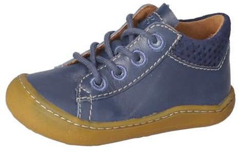 RICOSTA Jungen Low-Top Sneaker Caius, Kinder Lauflernschuhe, lose Einlage, Freizeitschuhe, Laufschuhe, schnürschuhe, schnürer, Nautic (170), 27 EU