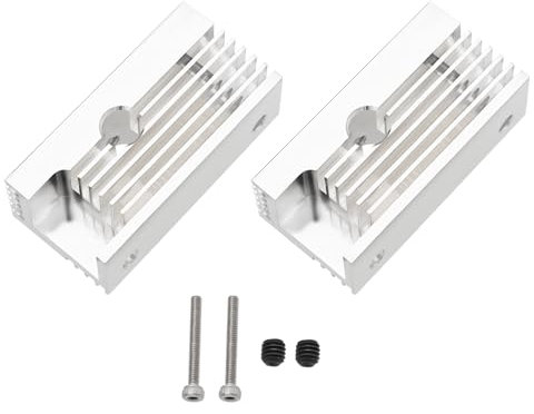 Be In Your Mind Extrusora Hotend Piezas de Repuesto Disipador de Calor de Aluminio Accesorios para Impresora 3D Bloque de Enfriamiento Rápido Compatible con Ender 3 S1 Pro Plus V3 CR10 Smart Sermon V1