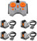 Sessleger 5-Teiliges Power Functions Set 8879 IR-Geschwindigkeit Einstellbare Fernbedienung 8884 IR-Empfänger Motor Auto Zug Spielzeug