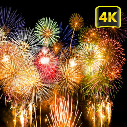 Christmas Fireworks Sounds Loop For Tablets & Fire TV - NO ADS | HD 4K Videos Screensaver For Relaxing