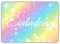 celebr8te 12x Glitzer Regenbogen Einladungskarten - Für den Kindergeburtstag von Mädchen - Glitzer Party Geburtstagseinladungen inkl. Messenger Bild & Urlaubsgutschein