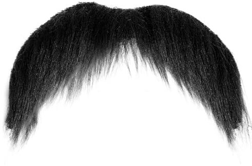 Yolev Schnurrbart zum Ankleben Schwarz Gefälschte Bärte Selbstklebender Falscher Bart Weihnachtsmann Falscher Kostüm Whisker für Weihnachtsfeier Geburtstagsfeiern,Halloween, Feiertagspartys,Cosplay