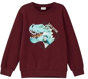 s.Oliver Sweatshirt mit Wendepailletten mit kuscheliger Innenseite