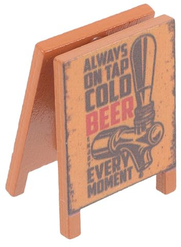 BESTonZON Mini Petite Maison Poupée Jouets Modèle D'enseigne Modèle De Panneau De Signalisation Bois