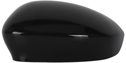 Spiegelkappe Für FIAT Für 500 500C Für Grande Für Punto 595 Für Abarth 695 2007-2024 Links Rechts Tür Seite Flügel Rückspiegel Kappe Abdeckung Auto Spiegelkappen(1X Glossy Black Left)