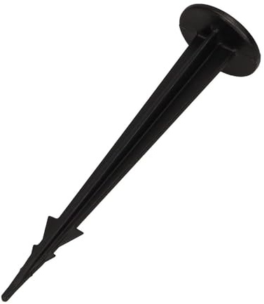 GARDENIX Garten - Erdanker Unkrautvlies, Erdnägel Unkrautvlies, 100 Stück, UV-beständiger Kunststoff, 100mm Länge, Rostfrei, Flacher Kopf für Stabilität und Halt