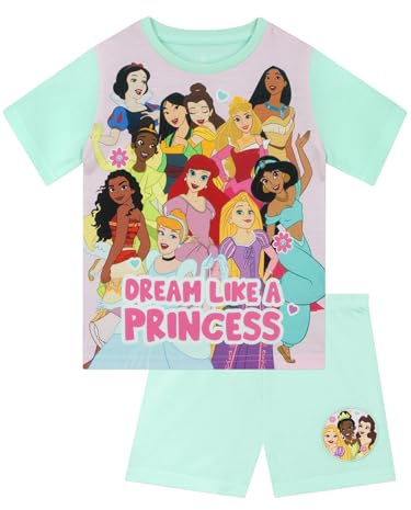 Disney Princess Schlafanzug Mädchen, Schlafanzug Kinder Princess, Kurzarm Schlafanzüge Für Mädchen