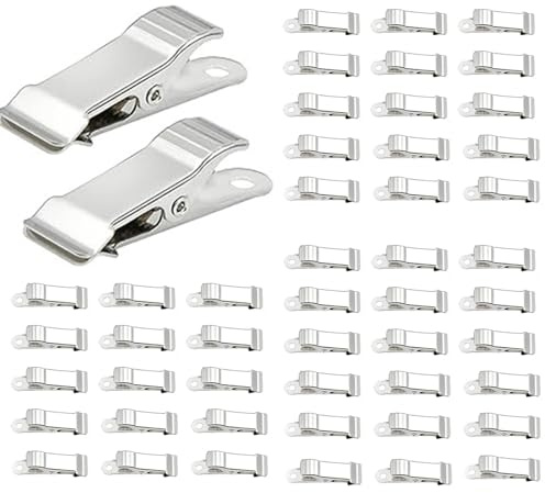 50 Pièces Mini Pinces Métalliques, 1,3cm de Ancho Mini Clip de Resorte Abrazaderas, Pince Métallique Argenté, pour Photos Rideaux Vêtements Collations Artisanat Argent