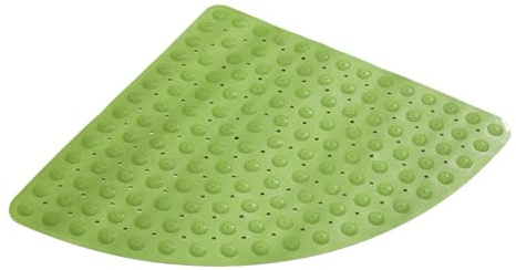 Cooalinar Tappetino Doccia Angolare,Tappeto Doccia Antiscivolo,Tappetino Doccia con Fori di Scarico Antimuffa,Tappeto Bagno Assorbente con Ventose Antiscivolo,Acqua,per Doccia