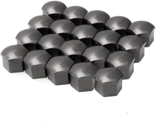 20 Stück Radschrauben Radmuttern Radschraubenkappen für Lynk&Co 01 05 09 02 Lynk Co 03 EM-F 06, Mutternabdeckungen Nut Abdeckkappe Schraube Radmutter Kappe,Grey-19MM