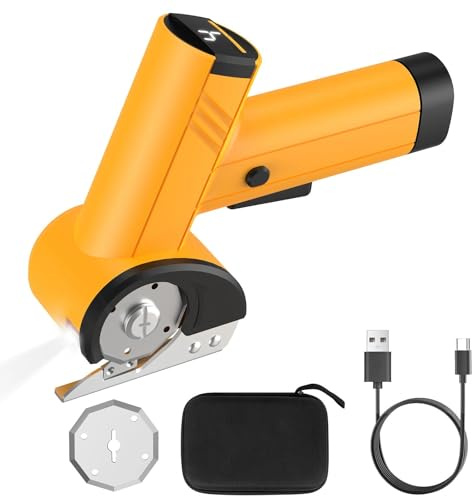 Cordless Electric Scissors with LED Display,Cardboard Box Cutter
