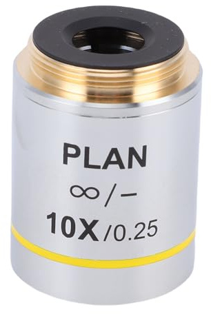 AKLOSIPY 10X Plan-Mikroskop-Objektiv, 20,2 Mm RMS-Gewinde, Objektiv, Bildung, Forschung, Gesundheitswesen