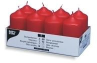 8 Stumpenkerzen Ø 50 mm · 100 mm rot (6 x 8 = 48 Stück)