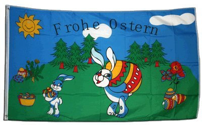 Flagge Frohe Ostern - 60 x 90 cm