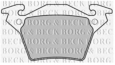Borg & Beck BBP1670 Rear Brake Pads To Fit Mercedes V Class 1996-