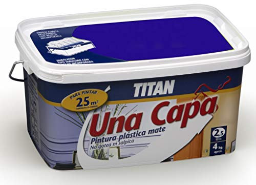 Titan M125538 - Pintura plastica monocapa mate 2.5 l gris intenso