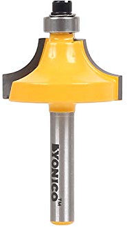 Yonico 13174q - Round Over Edge Forming Router Bit, Radius: 3/8 - 1/4 Shank
