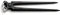KNIPEX 55 00 300 Tenaza de herrero (tenaza para arrancar, para carrocerías) negro atramentado 300 mm