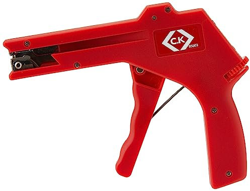C.K 495003 Cable Tie Gun,Red,2.4 x 4.8 mm W