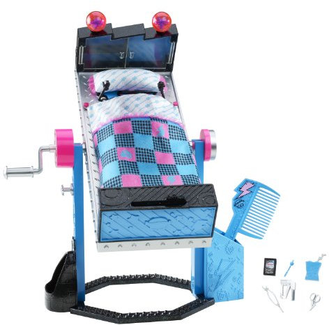 Monster High Mattel V2953, Frankies Spiegel-Bett, Zimmerdeko