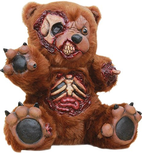 Ghoulish Productions - Bad Teddy Osito de Peluche Zombie Decorativo - Línea Creepy Little Teddys - Hecho de Látex resistente - Pintada a mano - Halloween, Fiesta de Disfraces - Talla única adulto