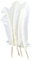 ERGEOB 20 stück Truthahnfedern basteln Federn Bogen Federn 20-30cm weiß