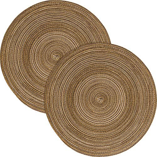 Pichler Tischset Samba 2er-Pack braun Größe rund: 38 cm Ø