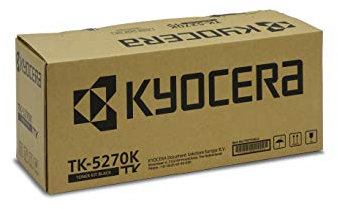 Kyocera TK-5270K Schwarz. Original Toner-Kartusche KYOTK5270K. Kompatibel für P6230cdn, M6230cidn und M6630cidn, 1T02TV0NL0, Standard