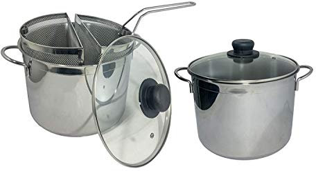 FRATELLI RIVADOSSI PENTOLA Pasta Duo CM. 24 Due CESTELLI E Coperchio INDUZIONE