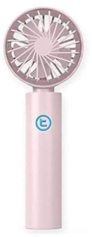 Tronic T-Fan T3000 Pink, Handheld Mini Fan with Magnet Bottom, Attaches Any Kinds of Wall or Surface, USB Rechargeable 3000mAh Battery Built in, Portable and Personal, for Desk Traveling Outdoor