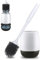 MEKEET Silicone Toilet Brush and Holder,Bathroom Toilet Brush Holder Set,Silicone Toilet Cleaning Brush Kit with Soft Bristle Brush (Flooring Upgrade)