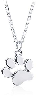 Fliyeong Collana girocollo a forma di zampa di artiglio di gatto, in lega di rame, argento, creativo e utile