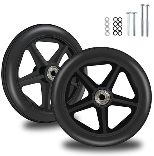 Ersatzrad für Rollstühle, Rollatoren, Gehhilfen, 2 Stück