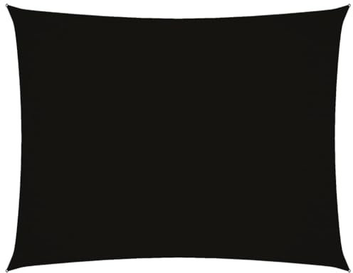 vidaXL Voile de Parasol Voile d'Ombrage Ecran Solaire de Jardin Store de Patio Terrasse Balcon Extérieur Tissu Oxford Rectangulaire 2,5x4 m Noir