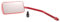 1 Spiegel F1 Rot M8 + M10 Gewinde Links + Rechts Universal Roller Moped