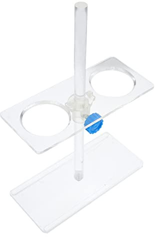 Balacoo Acrylic Funnel Stand 2- Hole Funnel Holder Practical Funnel Support for School
