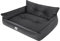 DOGGY Hundebett Haustierbett Hundeliege Gesteppt Hundekissen Bett Sofa Hundematratze Tierbett Hundesofa Matratze, Graphit Fancy, L - 64 x 49 cm