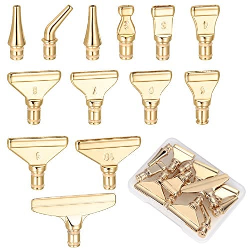 Wyleaves Lot de 9/14 pointes de pinceau en métal pour peinture diamant 5D - Accessoires de peinture diamant 5D
