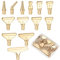 Wyleaves Lot de 9/14 pointes de pinceau en métal pour peinture diamant 5D - Accessoires de peinture diamant 5D