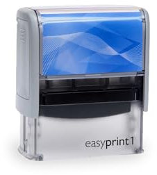 Adress-Stempel Textstempel easyprint 1 (Abdruckfarbe grün)) - 38x14mm - 4 Zeilen - Wunschtext