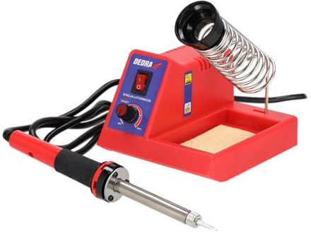 DEDRA Lötstation DED7540, 40 W, bis 420 °C, einstellbare Arbeitstemperatur, schnelles Aufheizen, müheloser und schneller Spitzenwechsel, stabilen Stand, für präzise Lötarbeiten