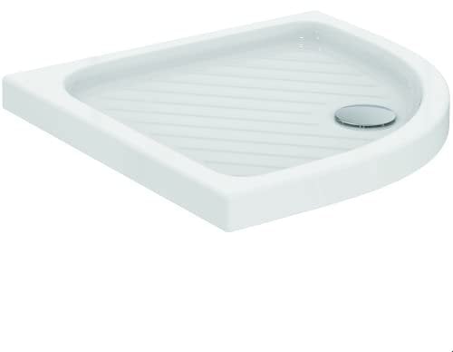 Ideal Standard - Eurovit, Piatto doccia quadrato con angolo curvo in ceramica 80x80cm, Bianco