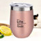 When Life Throws You Scraps Make A Quilt Wine Tumbler – Stainless Steel Insulated Cup for Wine, Coffee – Stemless Wine Glasses – Funny Travel Mug with Lid – 12 OZ